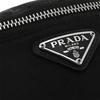 Prada Треугольник Металлический Логотип Нейлоновая Сумка на Плечо Сумка-Кроссбоди Поясная Сумка Мужские сумки Черный 2TT0952DMK-F0002