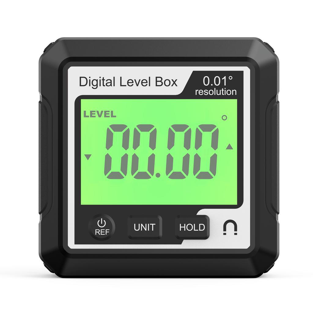 Digital Angle Finder Gauge with Magnetic Base and Backlit LCD Display Angle Ruler 4 of 90 Degree Digital Level Box for