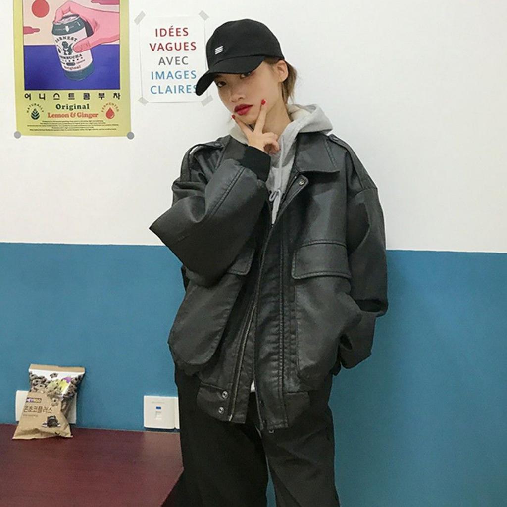 Винтажное женское кожаное пальто, осенне-зимняя куртка нового стиля в западном стиле с толстым парным пальто