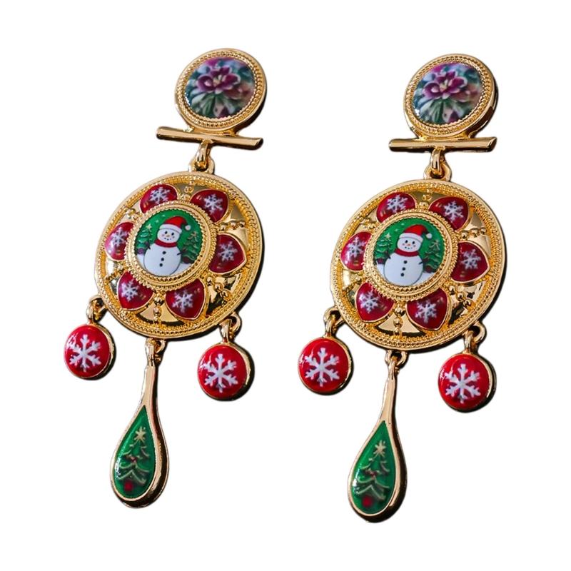 Elegant Vintage Royal Style Earrings With Peace Doves Charm And Delicate Bell Design Stylish Ear Pendant For Women
