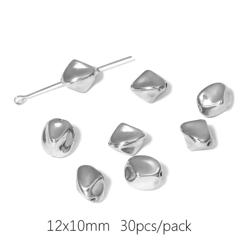 10-50 шт./упак. популярные высококачественные позолоченные белые K-образные свободные нерегулярные разделительные бусины DIY ожерелье браслет ювелирные изделия аксессуары для изготовления ювелирных изделий ручной работы