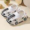 Новые мужские и детские мини-крутые тапочки летние автомобильные мультяшные с сумкой на голове мягкая подошва легкие ЭВА нескользящие дырочные туфли