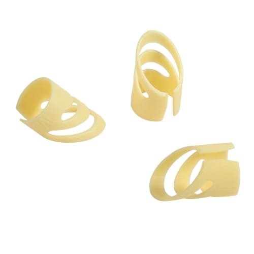 Oikabio 3-Piece Guitar Picks, Index Finger Picks for Electric Guitar and Ukulele, Alaska Picks, Guitar and String Instrument Accessories, Medium