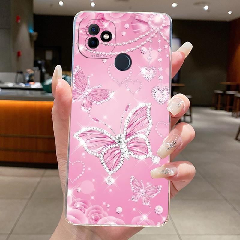 Для ITEL Vision1 Plus P36 Pro Чехол Прозрачный Роскошный Модный Бабочки Цветы Мягкий ТПУ Чехол Для ITEL Vision 1 Plus itelP36 Корпус