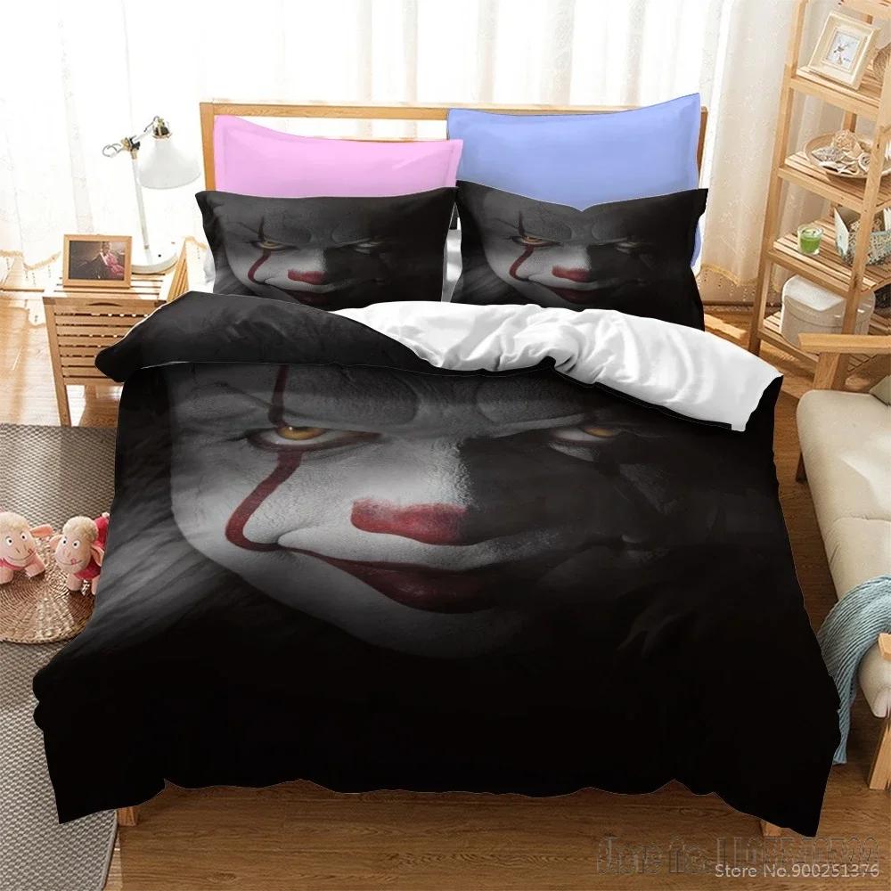 Оно Стивена Кинга Комплект пододеяльника Твин Фул Куин Кинг HD Покрывало Чехол для одеяла Постельные принадлежности для детей Комплекты постельного белья Декор спальни