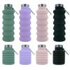 Portable Silicone Water Bottle Retractable Folding Coffee Bottle Cups E Outdoor Travel Tools Collapsible Sport Bottles