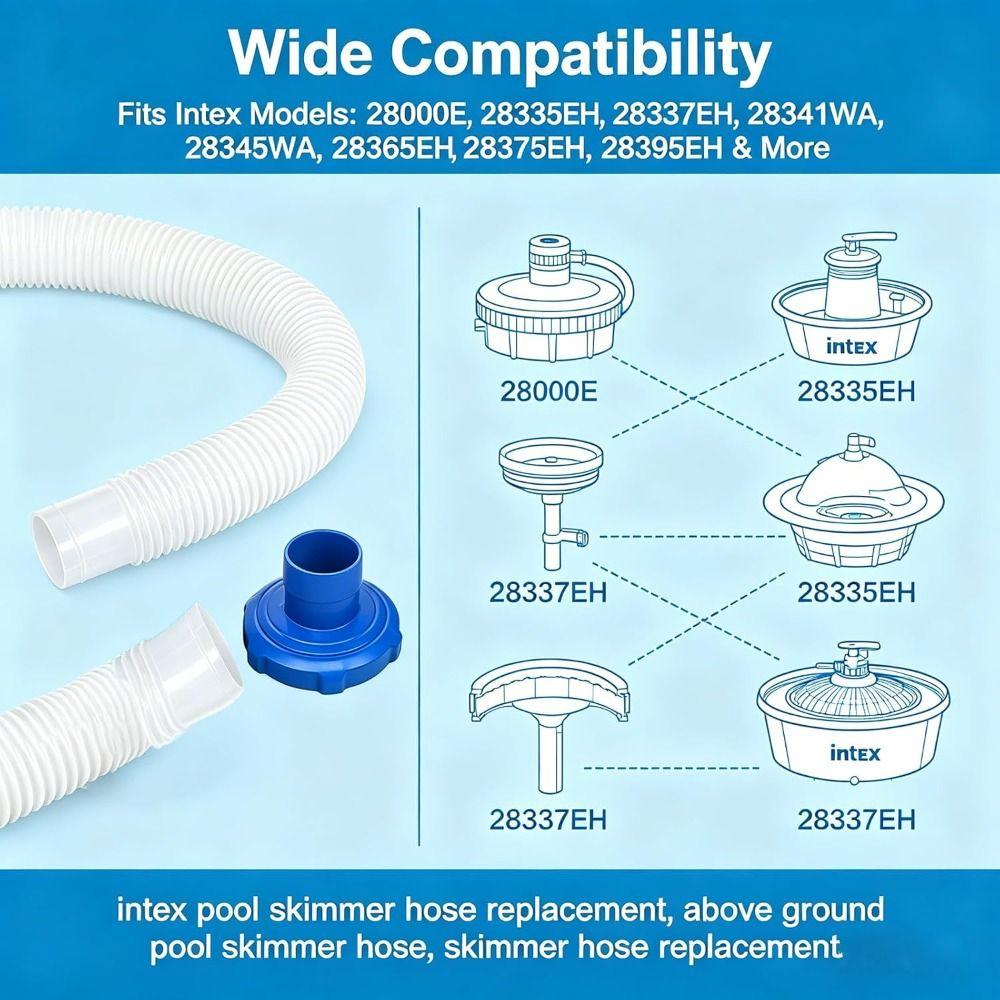 Leak-Proof Pool Skimmer Adapter Quick Connect Pool Replacement Part for Intex 25016