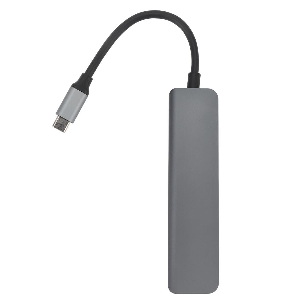 Док-станция USB C с несколькими портами, высоким тепловыделением, стабильной передачей данных 4K 30 кадров в секунду, мощностью 87 Вт, 6 в 1 USB