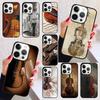 Чехол для телефона 'Скрипка и Музыкальная нота' для iPhone 17 Air 16 16e 15 Plus для Apple 13 11 12 14 Pro Max Чехол coque Корпус