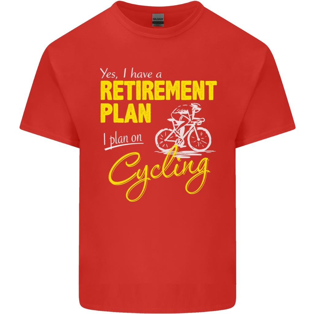 Cycling RetireUnisext Plan Cyclist Funny Unisexs Light Cotton TShirt
