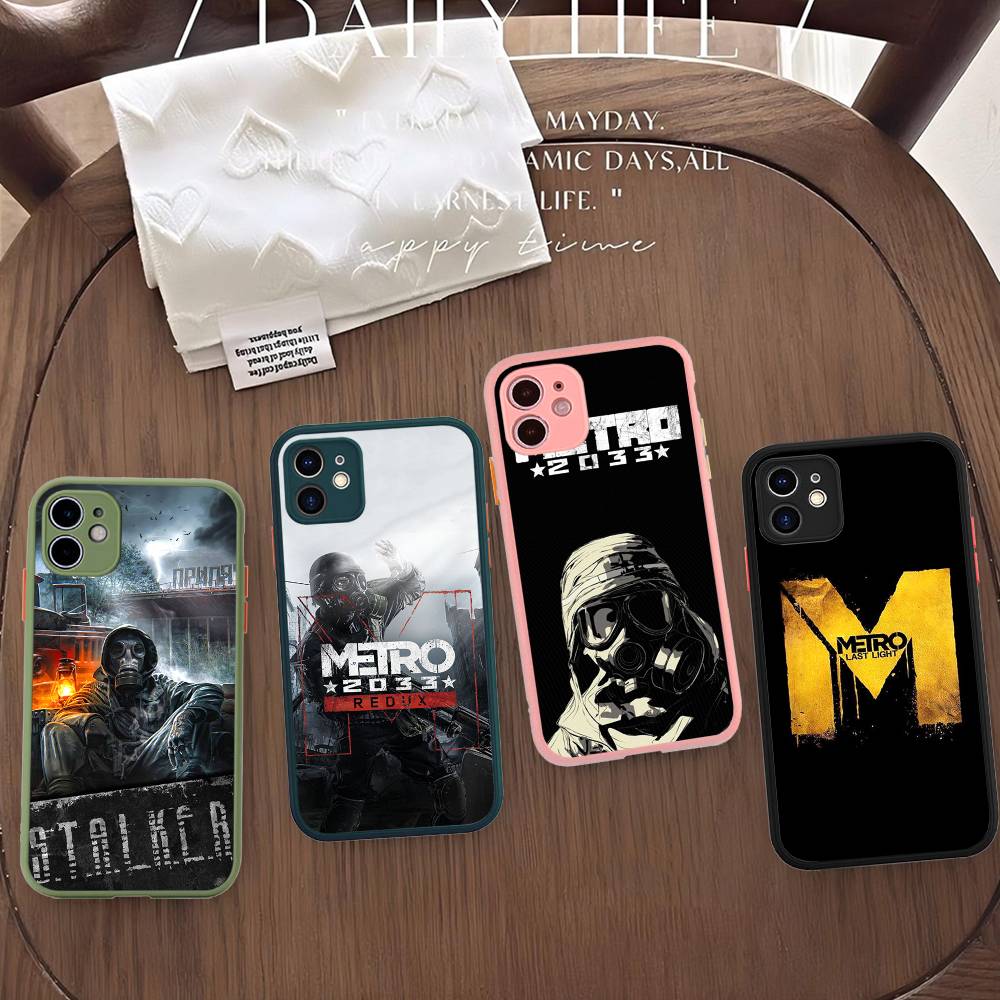 Постапокалиптическая игра Metro 2033 Чехол для телефона для iPhone 16 15 14 Plus 15 13 12 11 Pro Max X XS MAX Матовый чехол