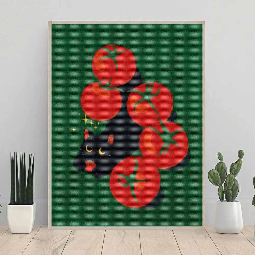 Набор Алмазной Мозаики для Начинающих TomatoCat Полная Заливка 5D Картина Стразами Расслабляющее Хобби Поделка Домашний Декор Настенный Декор