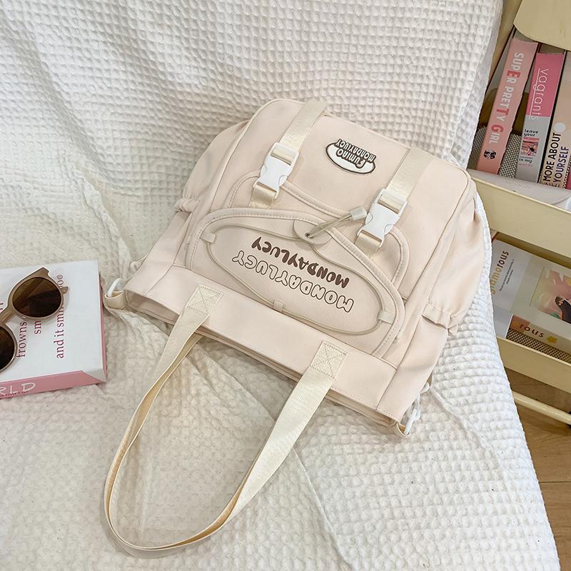 Сумка через плечо с цветными блоками, женская, большая вместительная сумка-тоут, легкая сумка, студенческая сумка через плечо