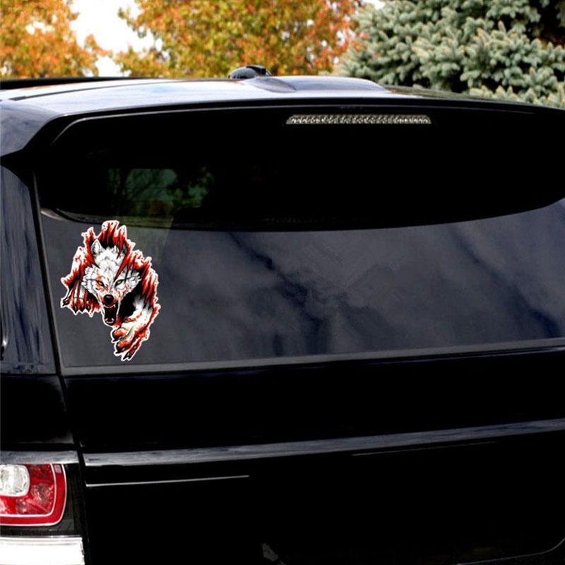 1 шт. автомобильная наклейка забавная охотничья волк авто мультяшная наклейка украшение