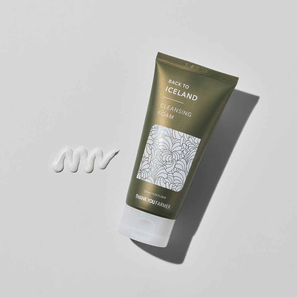 THANK YOU FARMER Back To Iceland Cleansing Foam 120ml Iceland Moss Cica Ceramide Hydrating Cleanser