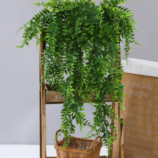 90 СМ Искусственный Папоротник Лоза УФ Домашний Искусственный Свадебный Настенный Гобелен Устойчивая Зелень Поникший Плющ