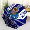 Автоматический зонт с принтом логотипа FC Porto, 8 спиц, железный каркас, пластиковая ручка, подходит для путешествий на открытом воздухе и на каждый день, идеальный подарок