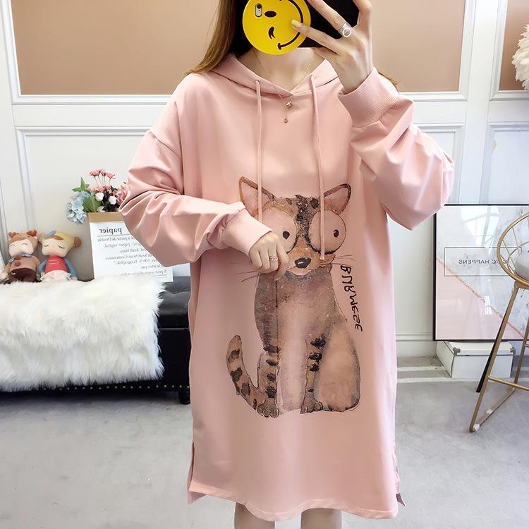 Корейский свободный свитер с длинными рукавами для беременных на весну/осень