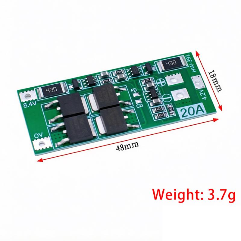 1/1 шт. 1S 11A 7.1V 8.1V 18611 Плата защиты литиевой батареи BMS Стандартная версия с балансировкой Для DIY-проекта аккумуляторного блока