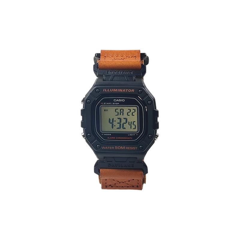 Casio Индивидуальные часы модифицированная серия Blazing Mystery Feitian модифицированное стекло корпус из смолы модные часы водонепроницаемые 50 м W-218H-4B2