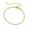 Adjustable Titanium Steel Snake Chain Bracelet And Anklet Ultra Thin Round Link DIY Minimalist Jewelry For Women And Men