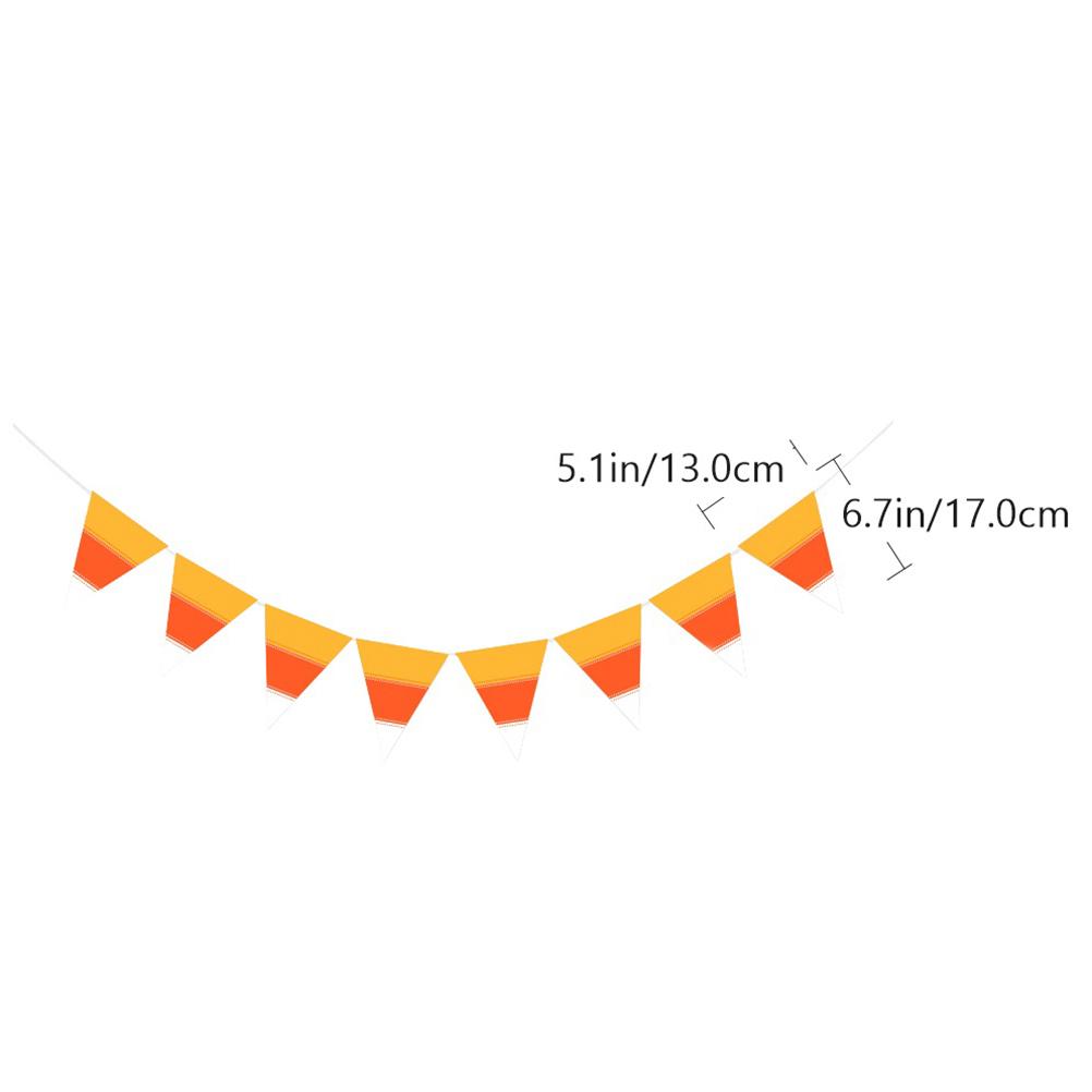 Осенний декор, желтый, оранжевый, белый вымпел, осенний венок, стильный выдвижной флаг, декоративный баннер для вечеринки