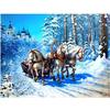 HUACAN Алмазная вышивка Пейзаж 5D Алмазная картина Вышивка крестом Лошадь Изображение Стразы