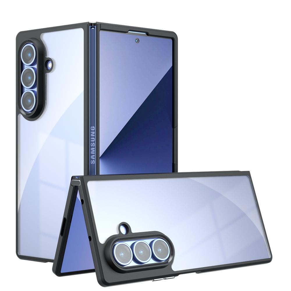 For Samsung Galaxy Z Fold 8 Ultra / Z Fold 7 6 5 4 Case Ultra Thin Soft TPU Frame Clear Matte PC Back Shockproof Full Body Cover