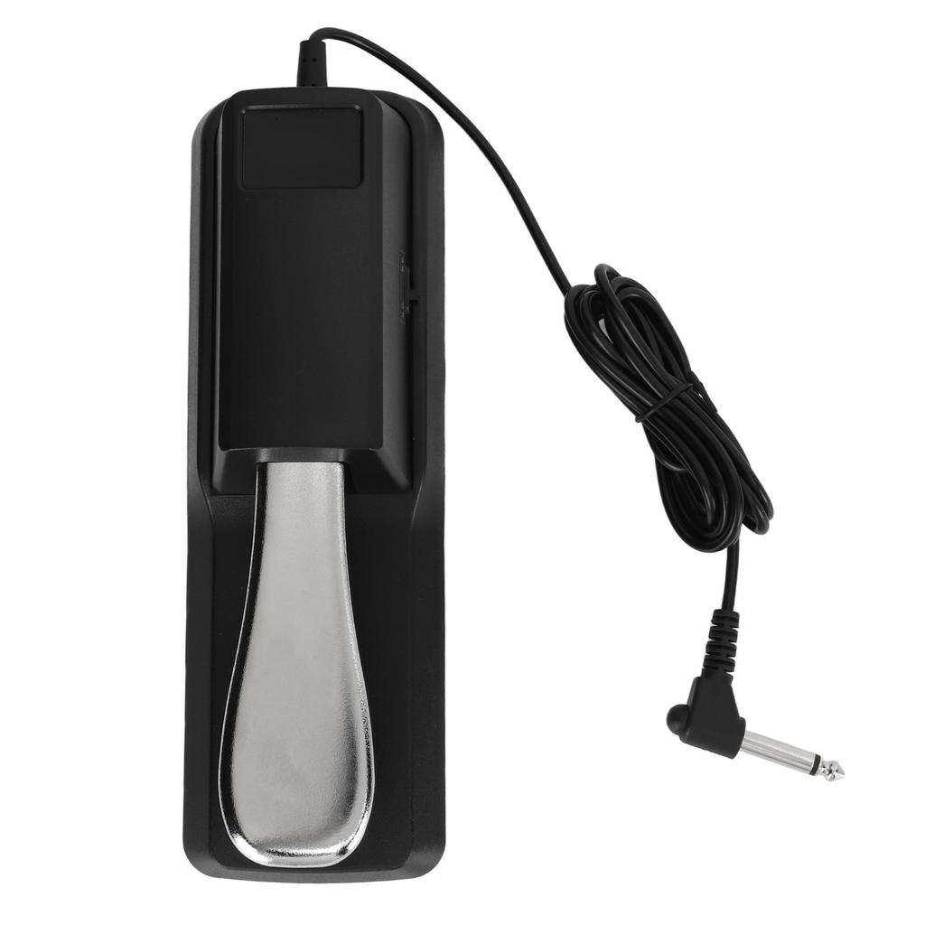 Sustain Pedal with Cable Metal Foot Pedal Compatible with All Electronic Keyboards Digital Piano