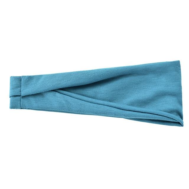 Women Solid Color Elastic Hair Bands Yoga Headband Fashion Turban Makeup Hair Hoop Vintage Headwrap Hair Accessories