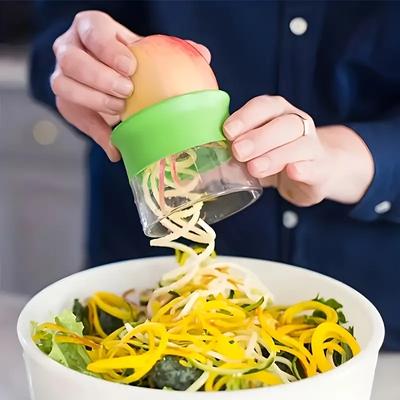 1 шт. Спиральная многофункциональная кухонная терка, роторная овощечистка для моркови и огурцов, спиральная нарезка, овощерезка, подходит для ресторана