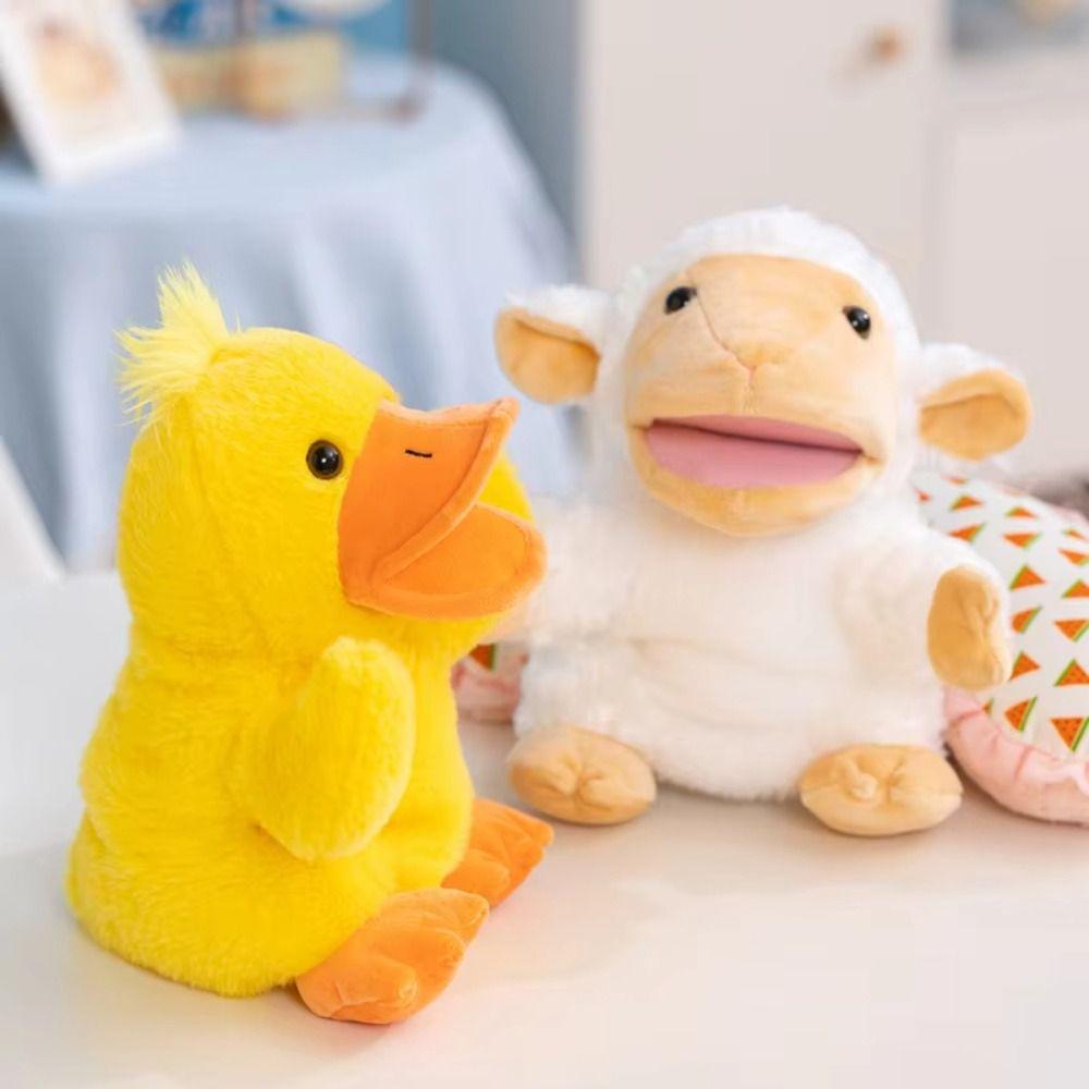 24cm Plush Animal Puppets Cute Stuffed Plush Animal Toy Stuffed Hand Doll Toddlers Kids