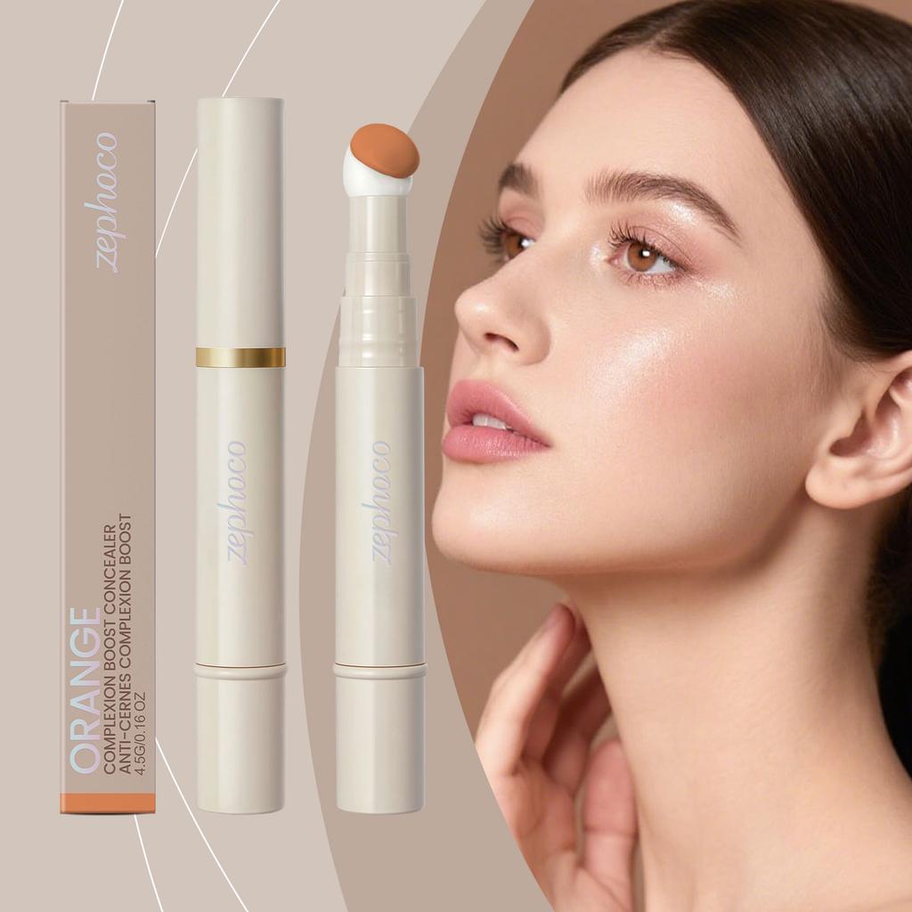 Color Correcting Concealer Pen Orange Lightweight and skin-fitting, evens out skin tone, creating a natural and flawless base makeup