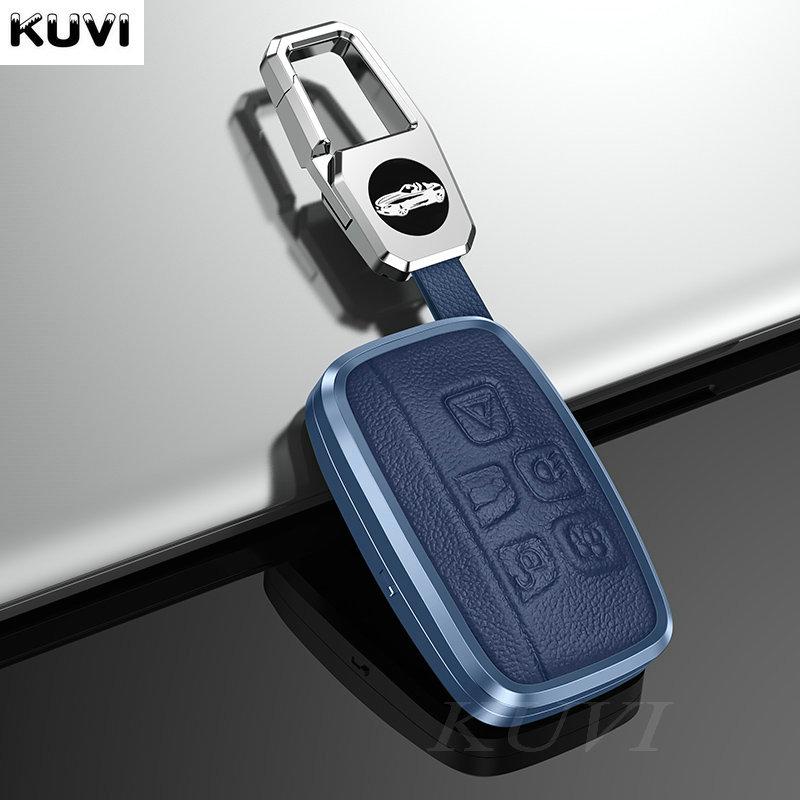 Кожаный Металлический Чехол-Крышка Для Автомобильного Ключа Для Land Rover Range Rover Sport Evoque Freelander Для Jaguar Xf Xj Xe Xjl Xf Аксессуары Оболочка