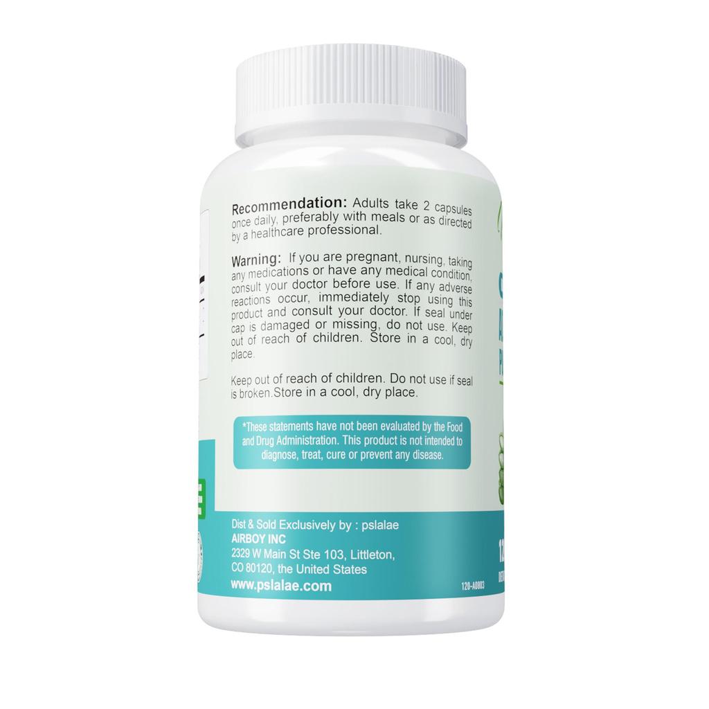 Organic aloe vera capsules, support gut health, immune health, suitable for both men and women.