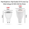 GU10 10W 15W High Power LED Spotlight Bulb No Flicker 110V 220V Cold Neutral Warm White Lamps Replace 100W 150W Halogen Lighting