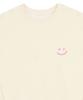 GRAVER [Unisex] Small Drawing Smile Sweatshirt_Cream/Pink Logo