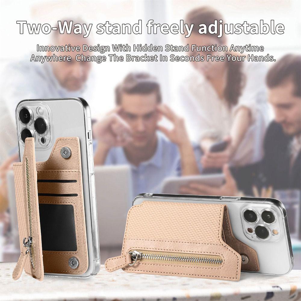 Cover Card Sleeve Phone Pocket Phone Card Holder Cell Phone Pouch Phone Wallet Stick Wallet Case