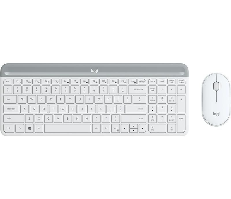 Logitech Slim Mk470 Wireless Keyboard And Mouse Set - Offwhite - Pan - Nordic, 920-009201