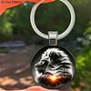 Lion Pattern Pendant Keychain With Silver Zinc Alloy For Festive Gift Ideas