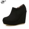 Fashion 2025 Autumn Winter New Stylish Women Ankle Boots Sexy Platform Round Toe Wedges Boots Woman Ankle Boots Plus Size Fvb67