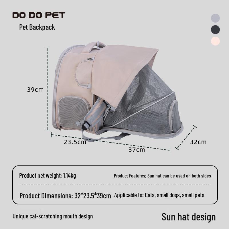 Расширяемый рюкзак для кошек и собак: Портативная, складная, вместительная переноска для питомцев