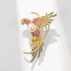 Роскошная брошь-попугай Bo Xin Yun с цирконом, пресноводной жемчужиной и агатом