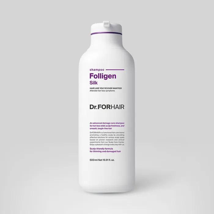 Шампунь Polygen Silk 500 мл для ухода за поврежденными волосами и против выпадения волос