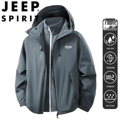 Мужская зимняя куртка JEEP SPIRIT с капюшоном для активного отдыха