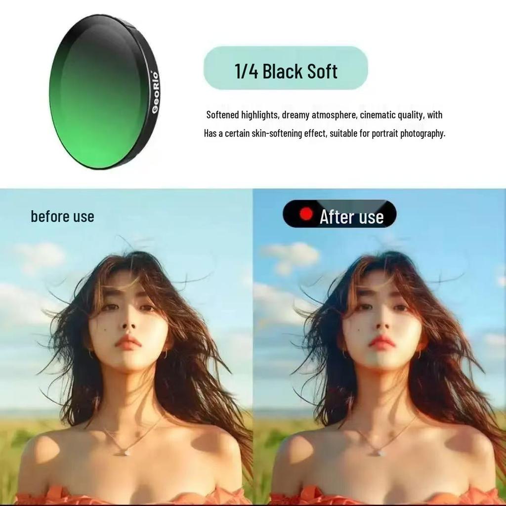 Поляризационный ND затемняющий и УФ-защитный фильтр для камеры DJI Osmo Action 3/4/5 PRO