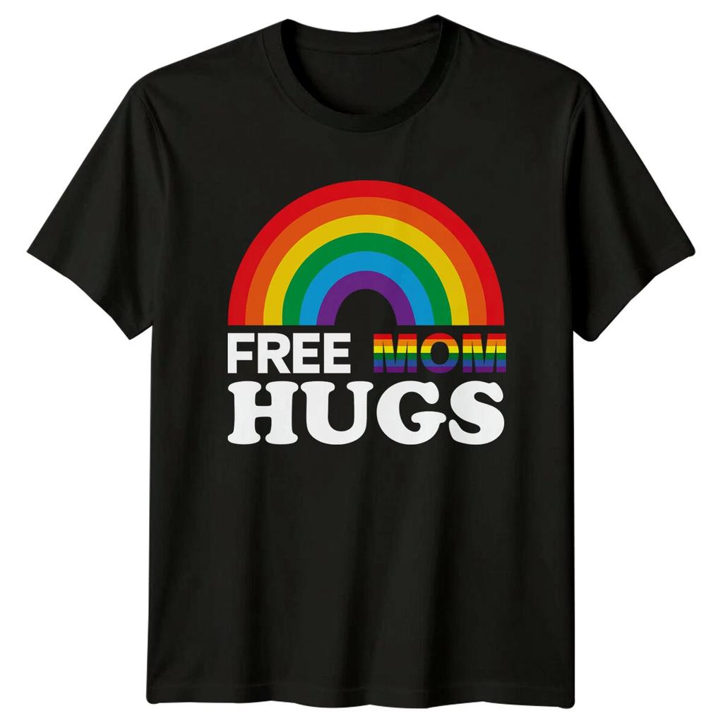 FREE MOM HUGS Mothers Day Family Mens T-Shirt Womens Tee Graphic Top