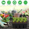 12 Grids Seeds Starting Tray with Drainage Holes Silicone Biodegradable Nursery Pots for Vegetable Herb Flower
