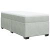 Maison Exclusive - Sommier à lattes de lit et matelas Gris clair 90x200 cm Velours