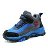 558 Children's Cotton Shoes Hiking Shoes Winter High-top Boys with Velvet To Keep Warm Classmates Leather Cross-country Sports Shoes Older Children